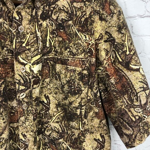 Wrangler CamoDog Camouflage Short Sleeve Top Men's Sz Medium - Picture 4 of 8
